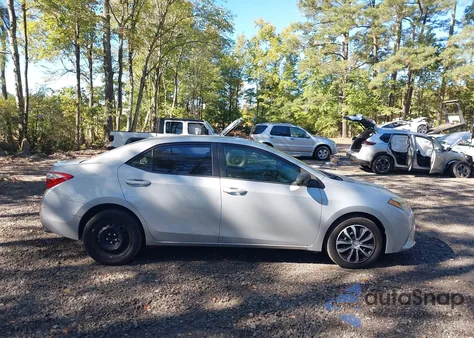 2016 Toyota Corolla Le из США, поврежденный, VIN 2T1BURHE8GC676438